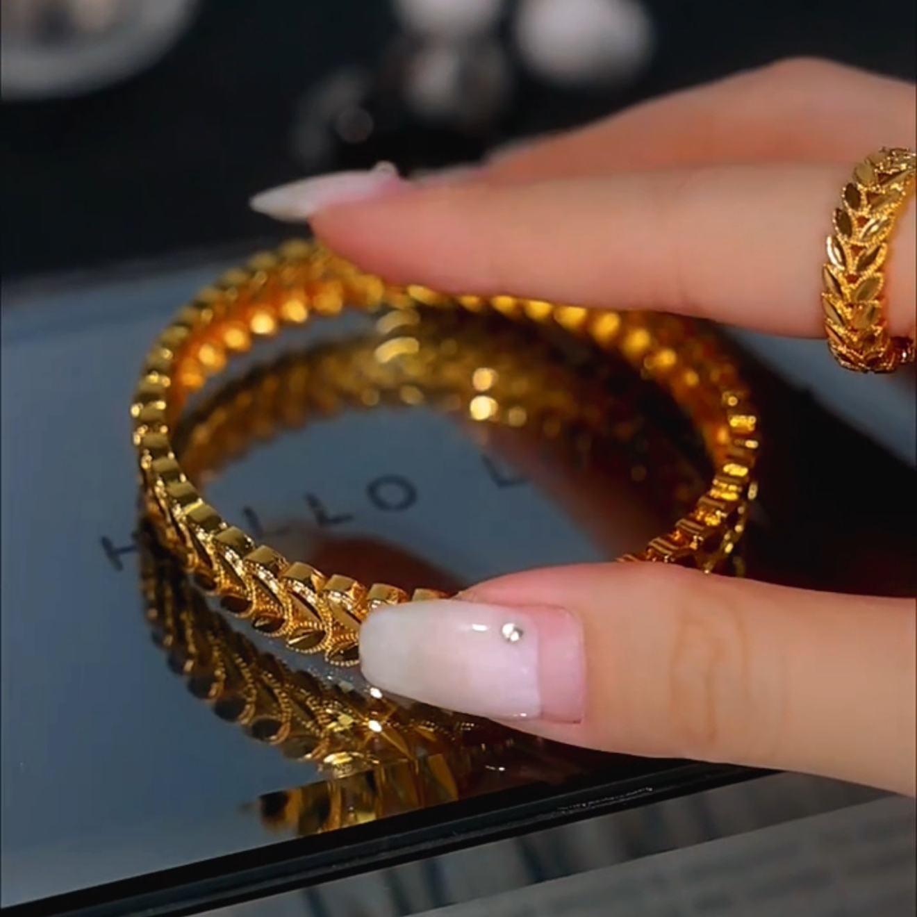 Louella Bracelet Set | 24k Gold Plated