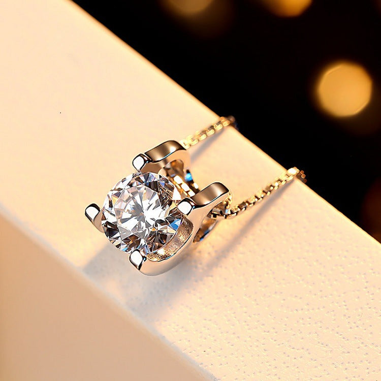 Moissanite diamond bull head pendant