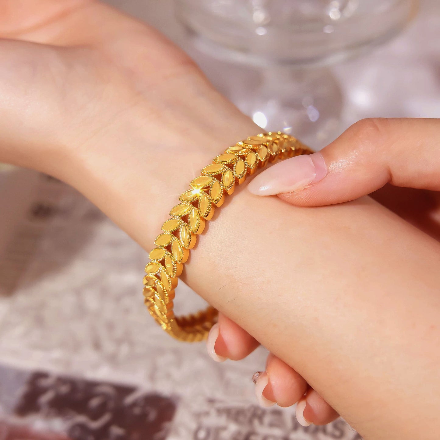 Louella Bracelet Set | 24k Gold Plated