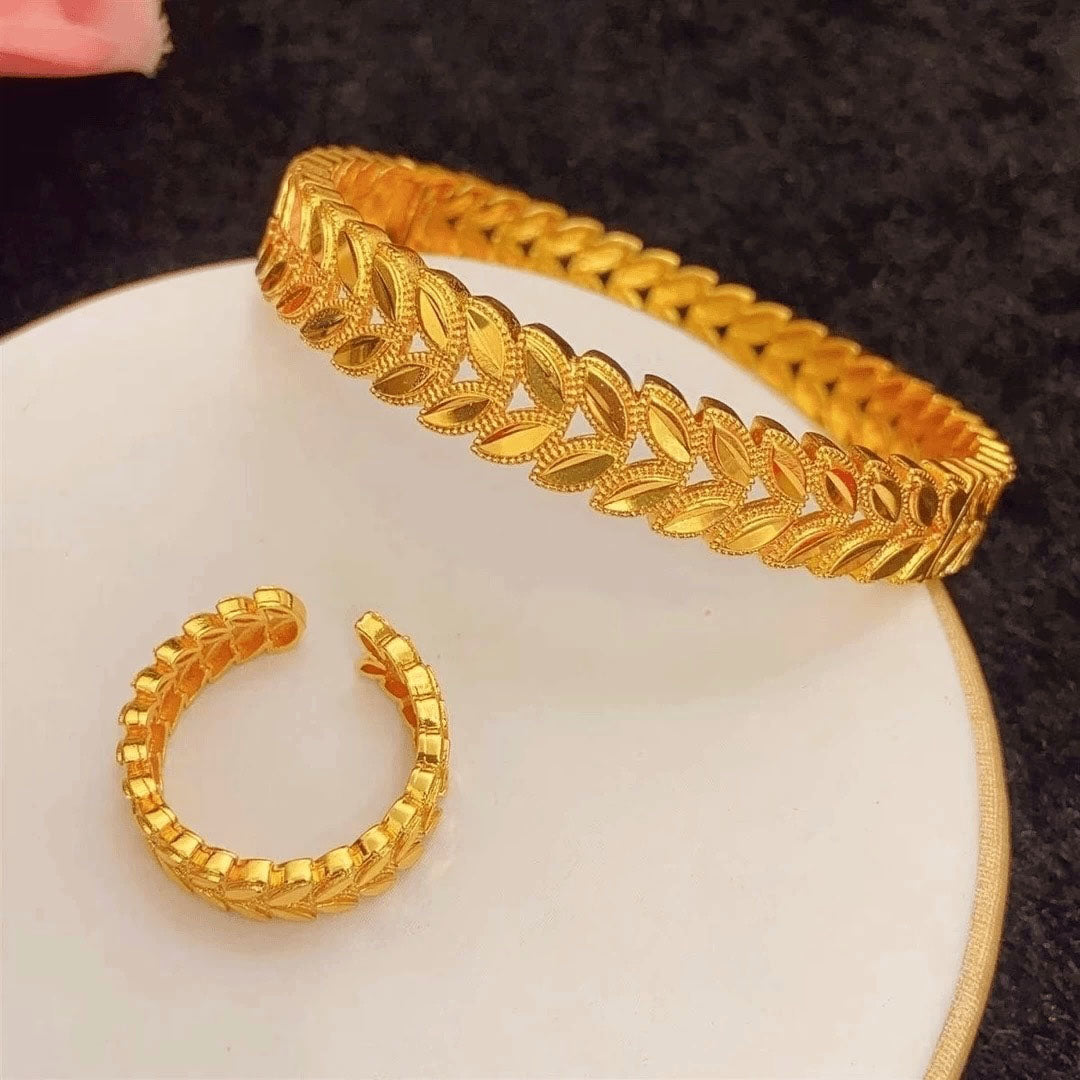 Louella Bracelet Set | 24k Gold Plated