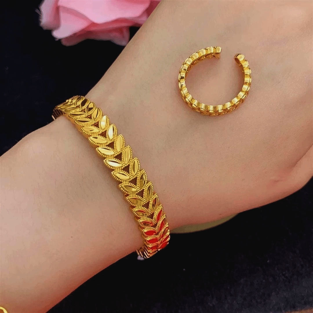 Louella Bracelet Set | 24k Gold Plated