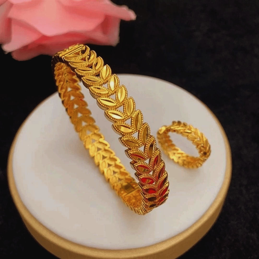 Louella Bracelet Set | 24k Gold Plated