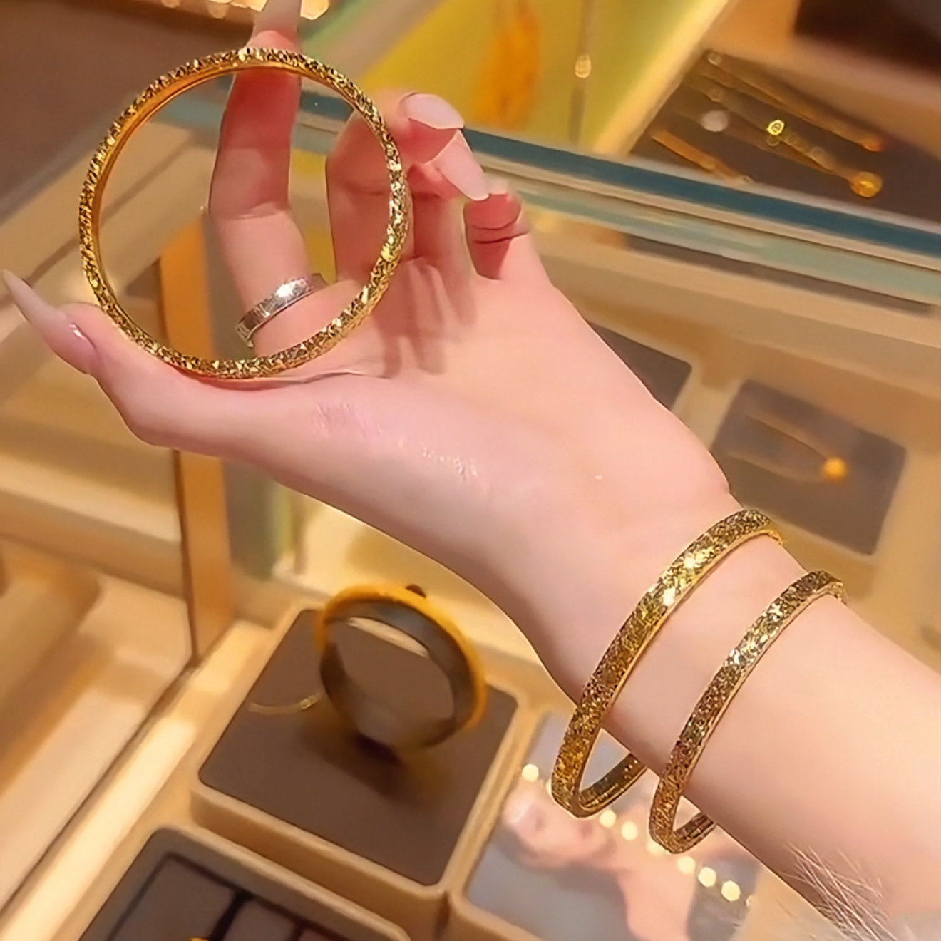 Reba Bracelet Set | 24k Gold Plated