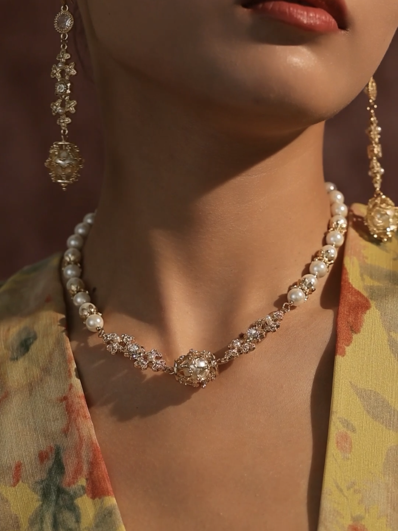 Gretchen Necklace Set | 24k Gold Plated
