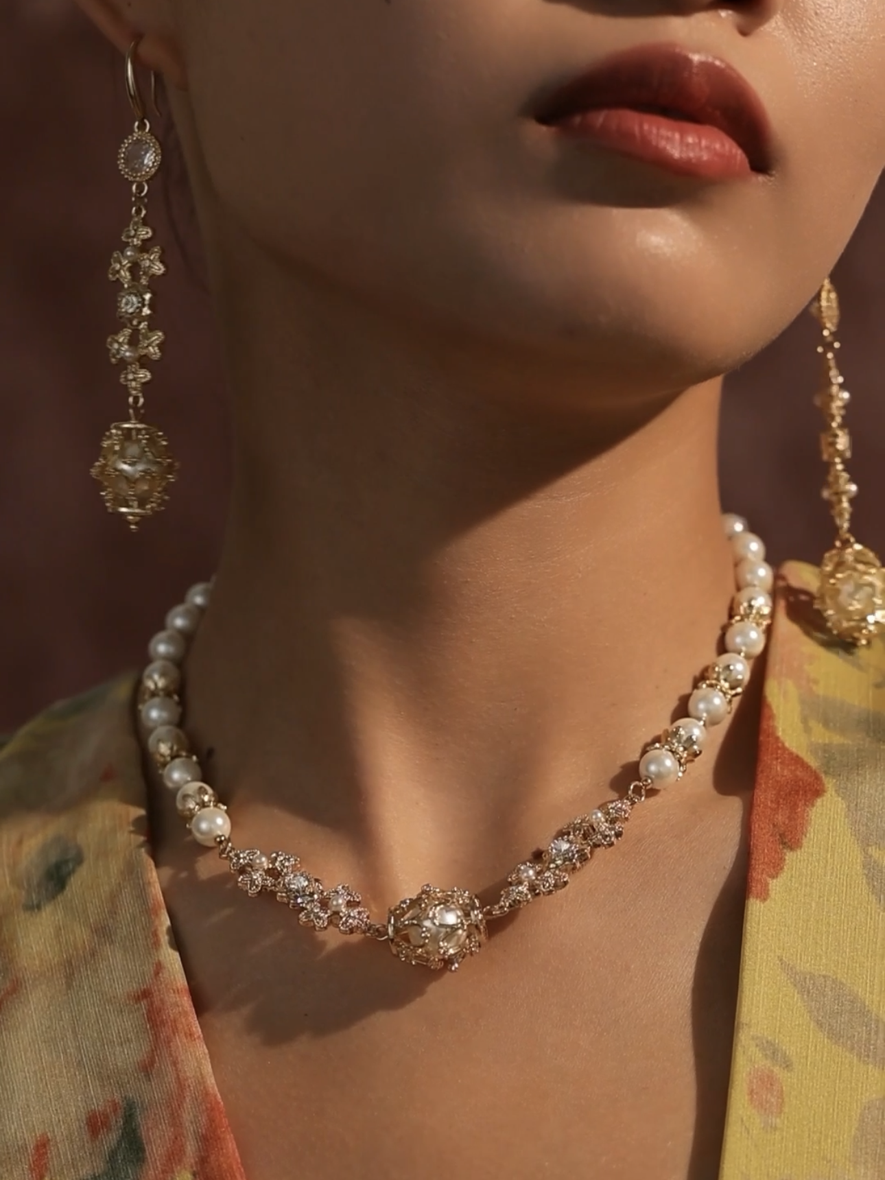 Gretchen Necklace Set | 24k Gold Plated