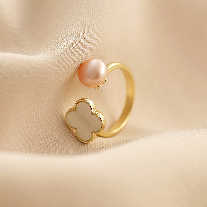 Andie Pearl Ring | 18k Gold Plated