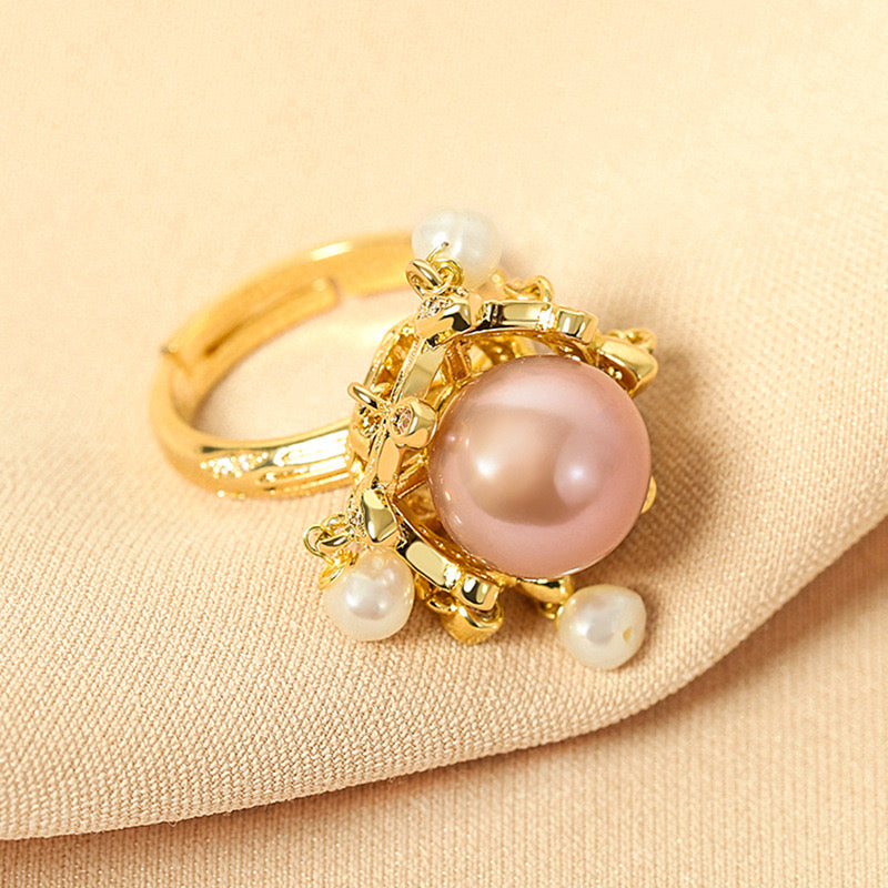 Sutton Pearl Ring | 18k Gold Plated