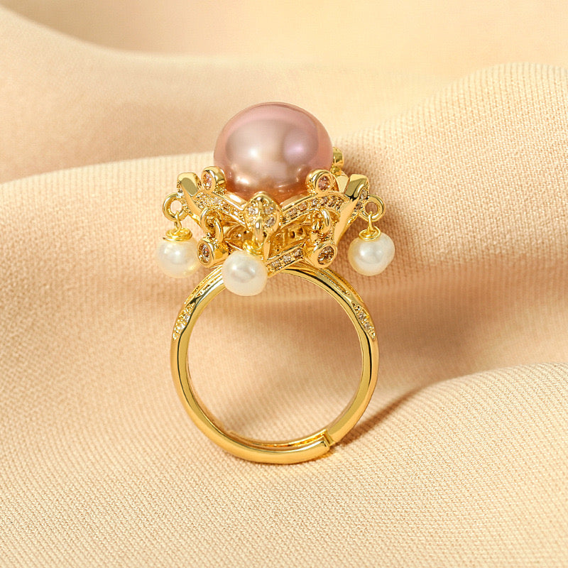 Sutton Pearl Ring | 18k Gold Plated