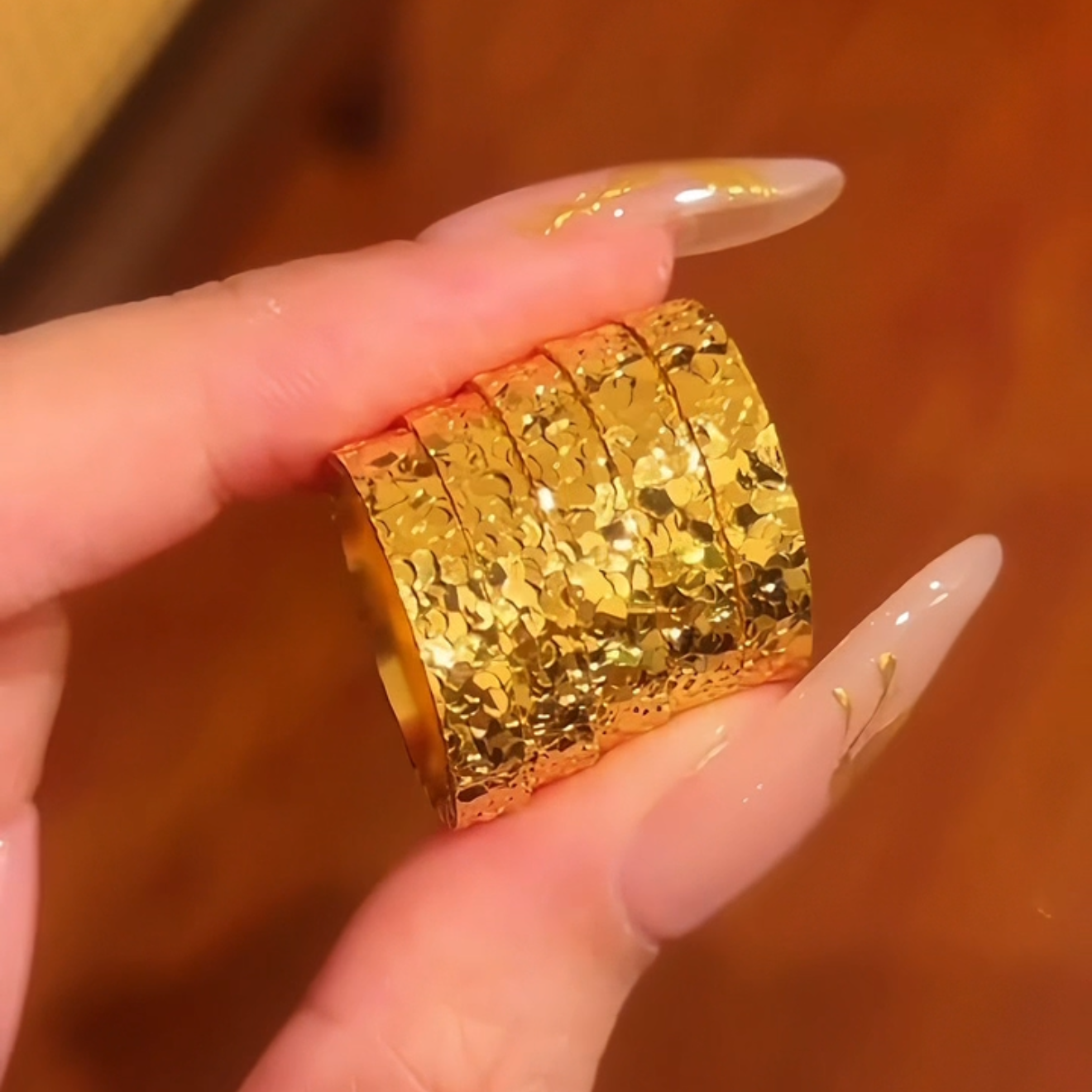Reba Ring Set | 24k Gold Plated