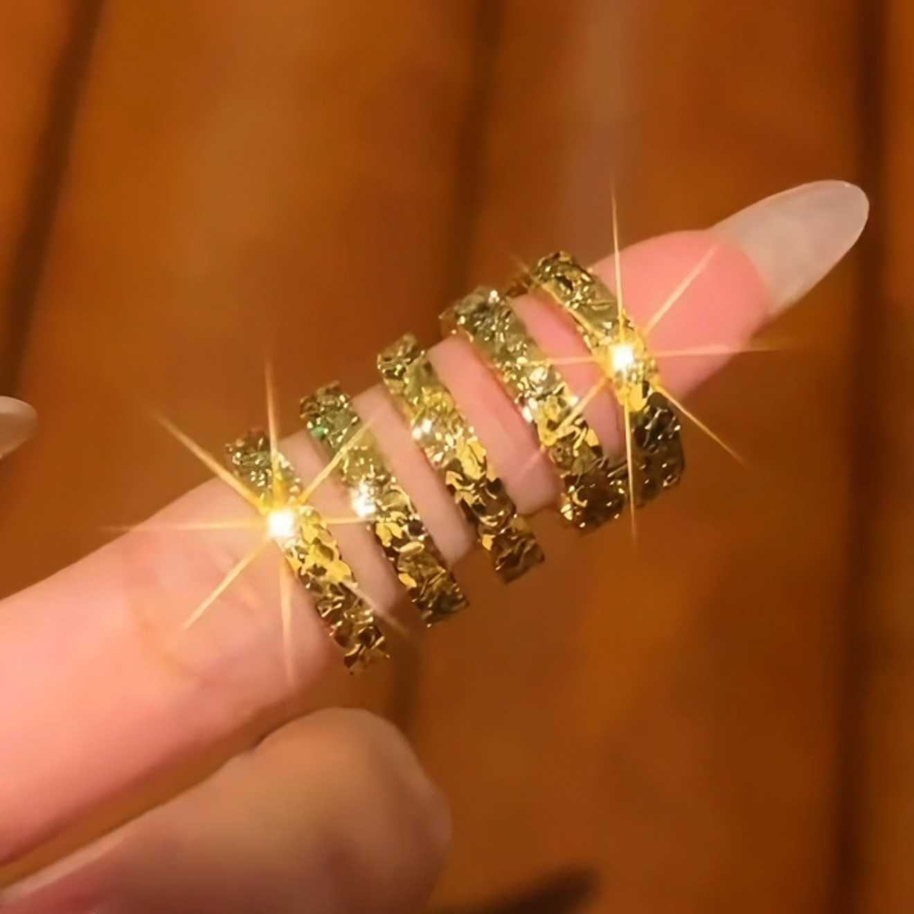 Reba Ring Set | 24k Gold Plated