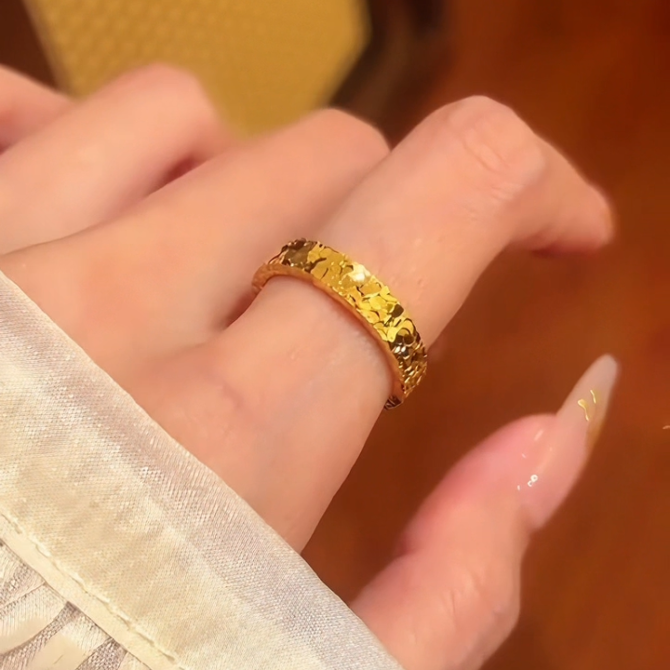 Reba Ring Set | 24k Gold Plated