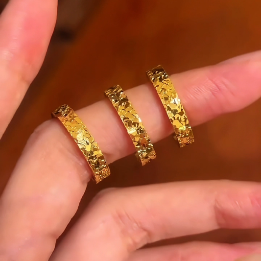 Reba Ring Set | 24k Gold Plated