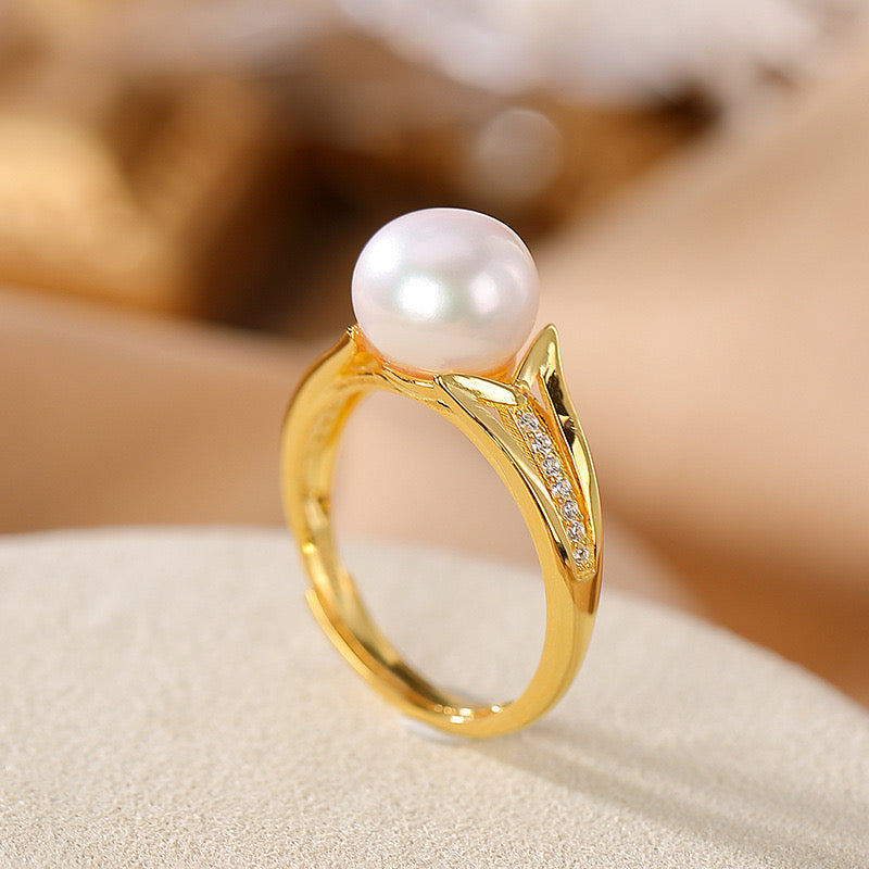 Romy Pearl Ring | 18k Gold Plated