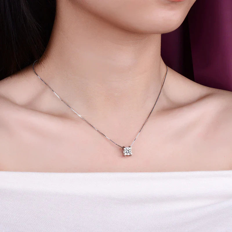 Moissanite diamond bull head pendant