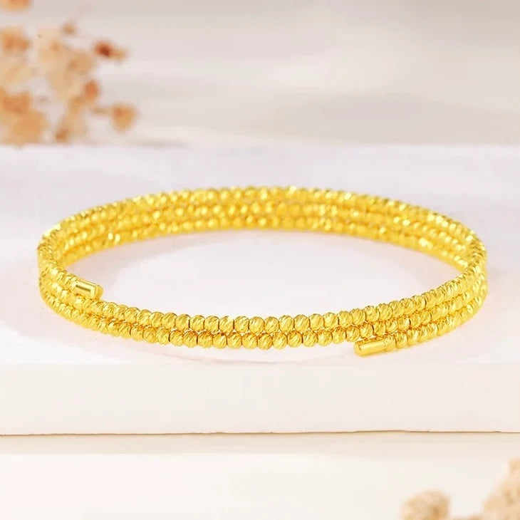 Ruthanne Bracelet Set | 24k Gold Plated