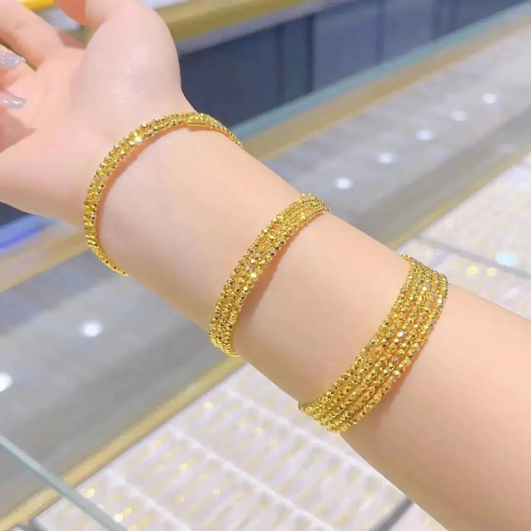 Ruthanne Bracelet Set | 24k Gold Plated