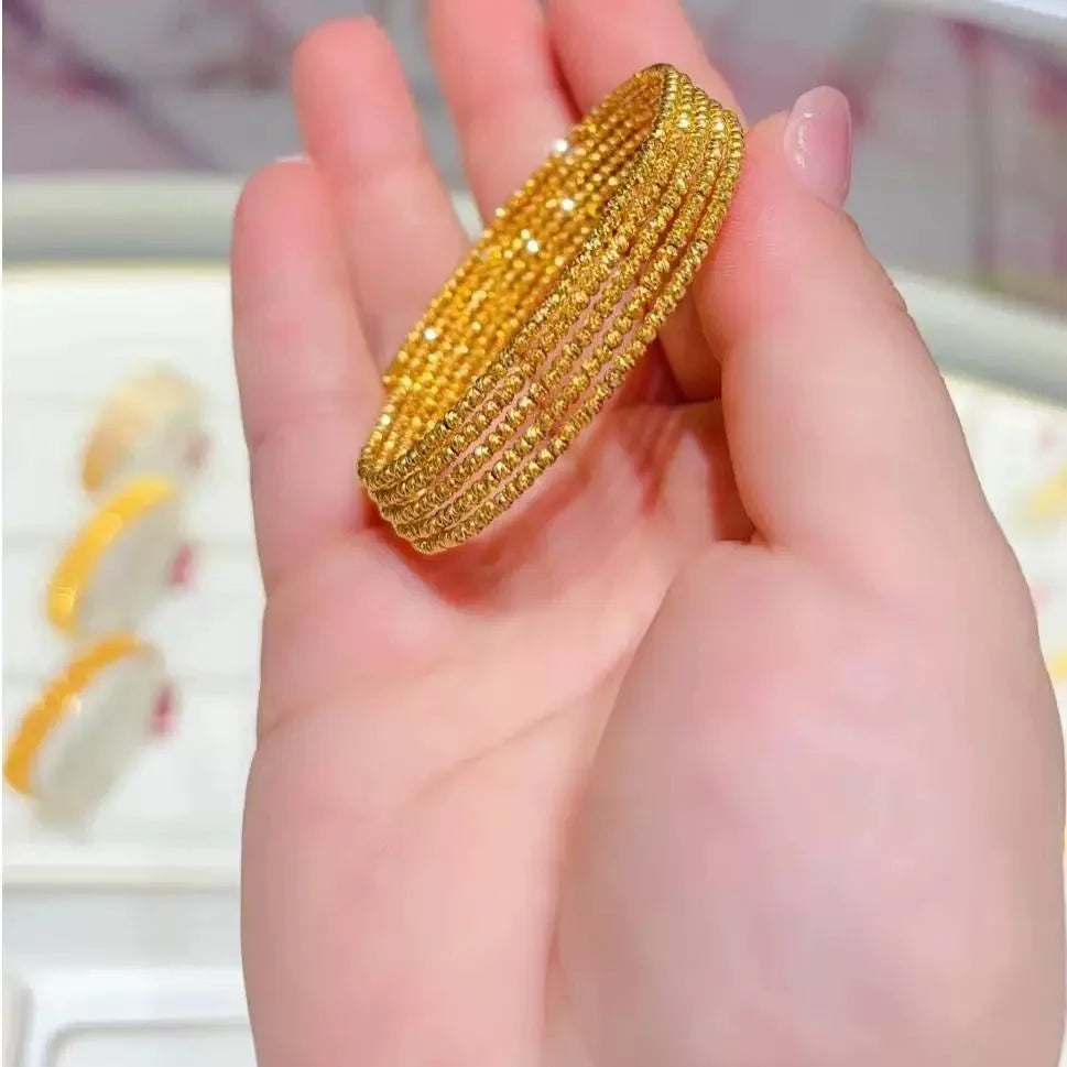 Ruthanne Bracelet Set | 24k Gold Plated