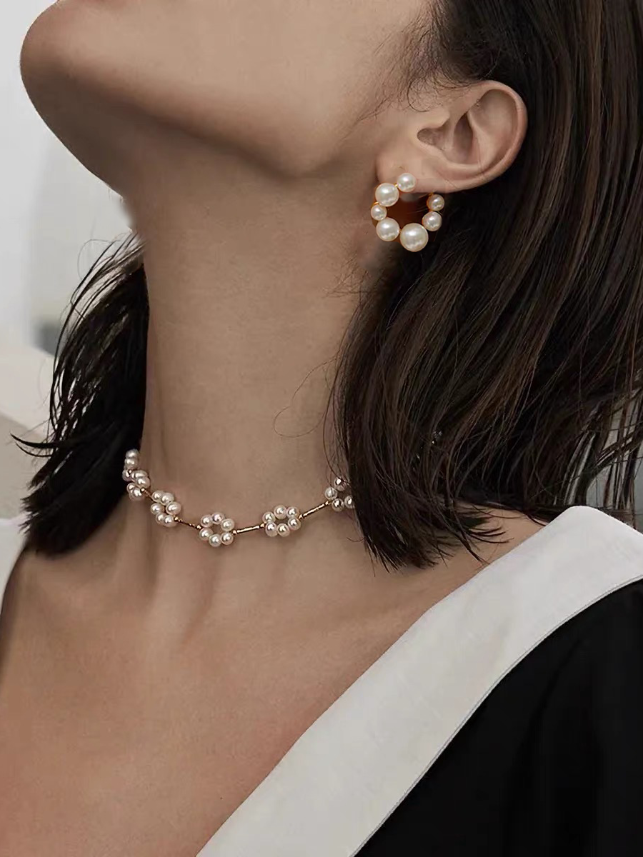 Telineah Pearl Necklace | 18k Gold Plated